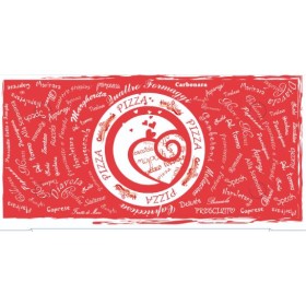 SCATOLA PIZZA 50X25 X5 ROSSA VSV